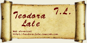 Teodora Lale vizit kartica